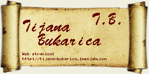 Tijana Bukarica vizit kartica